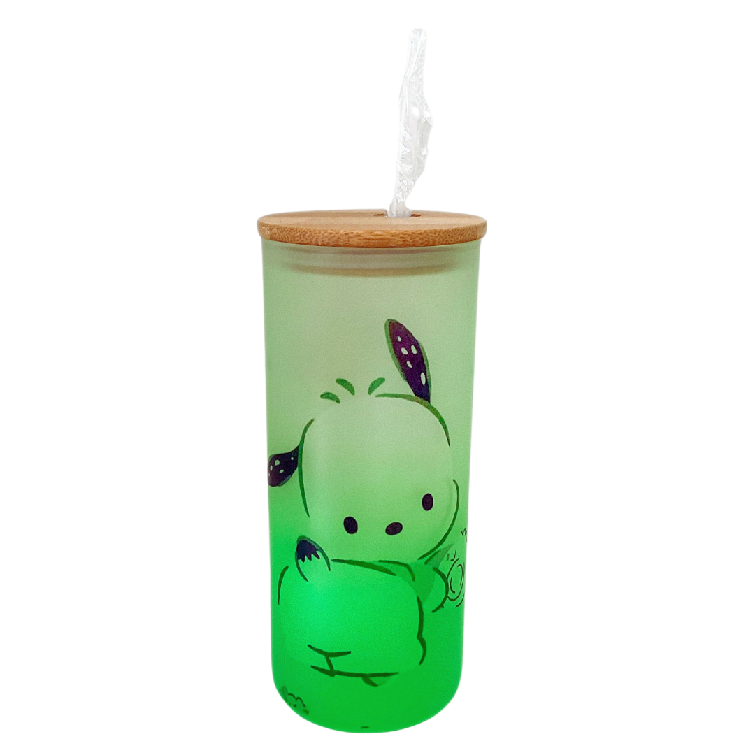 Vaso Personalizado 20 oz con Tapa de Bambú y Bombilla