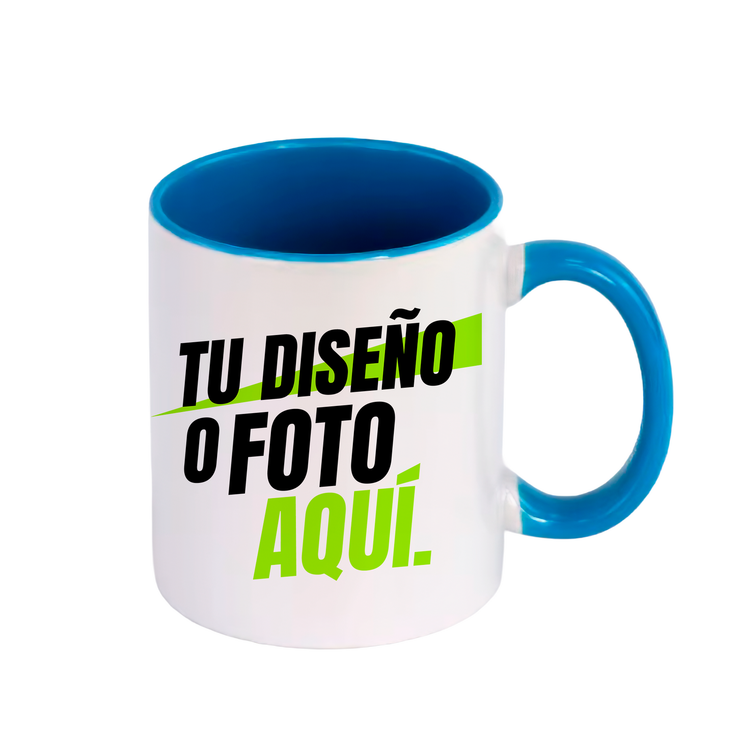 Taza 11 oz con Interior y Asa de Color