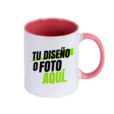 Taza 11 oz con Interior y Asa de Color
