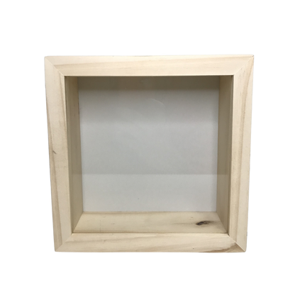Alcancía de Madera con Vidrio 20x20 cm Personalizable