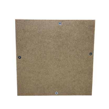 Alcancía de Madera con Vidrio 20x20 cm Personalizable
