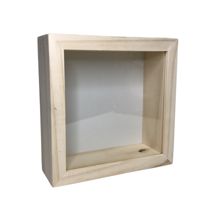 Alcancía de Madera con Vidrio 20x20 cm Personalizable