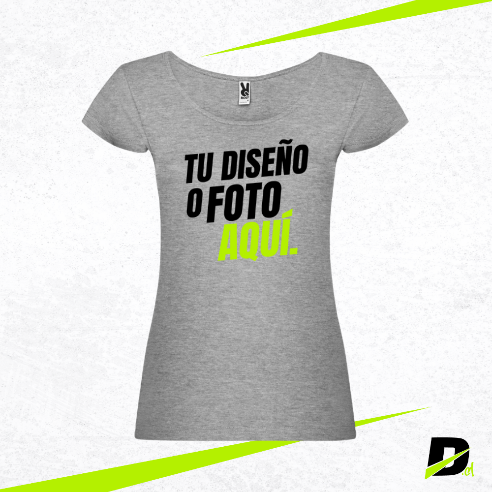 Polera Mujer Cuello Bajo