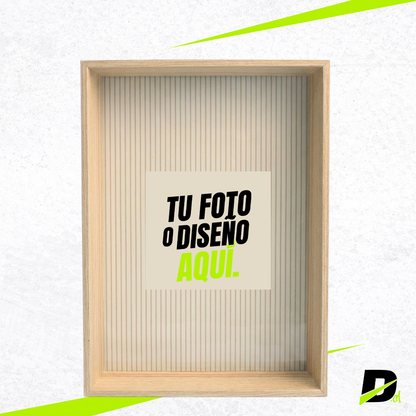 Marco de Madera Profundo con Fotografía Incluida