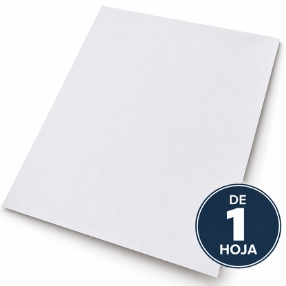 Impresión en Papel Opalina Lisa Blanca A4 220g (Por Hoja)