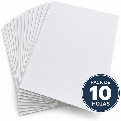 Impresión en Papel Opalina Lisa Blanca A4 220g (Por Hoja)