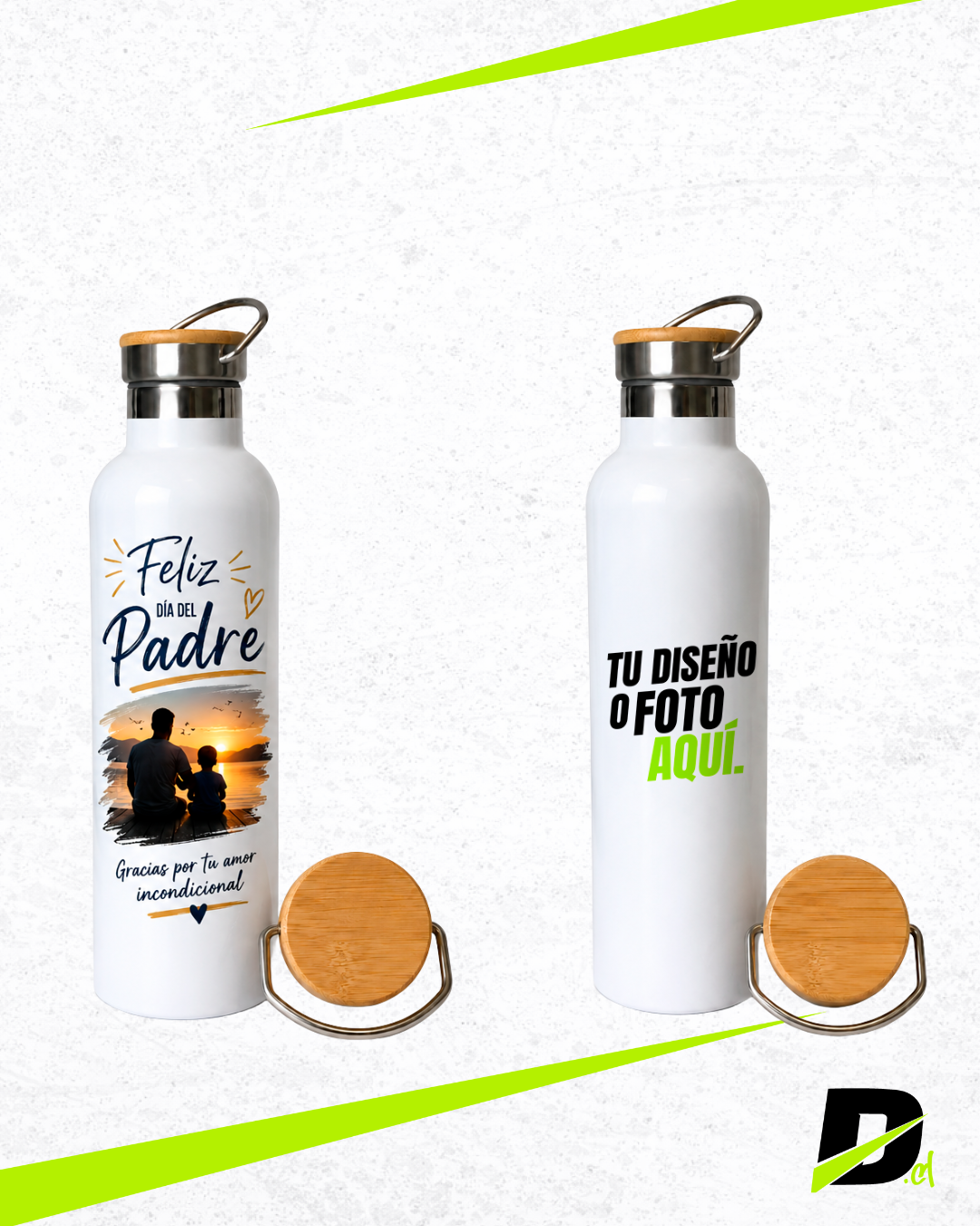 Botella Térmica Personalizada para Papá 600 ml | Regalo Día del Padre