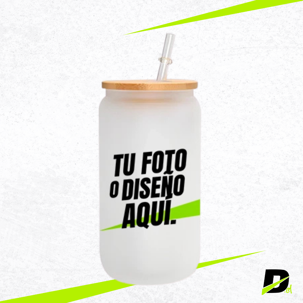 Vaso Empavonado con Tapa de Bambú 550 ml