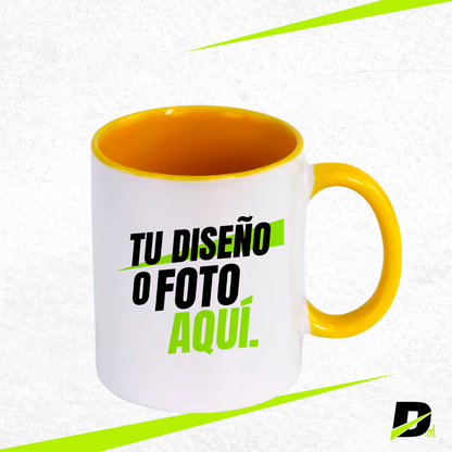 Taza 11 oz con Interior y Asa de Color