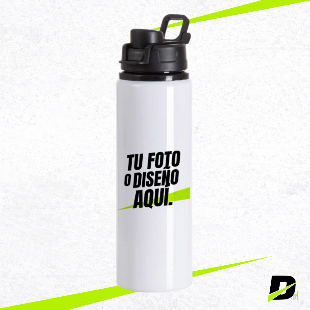 Botella de Aluminio 750 ml con Tapa Click