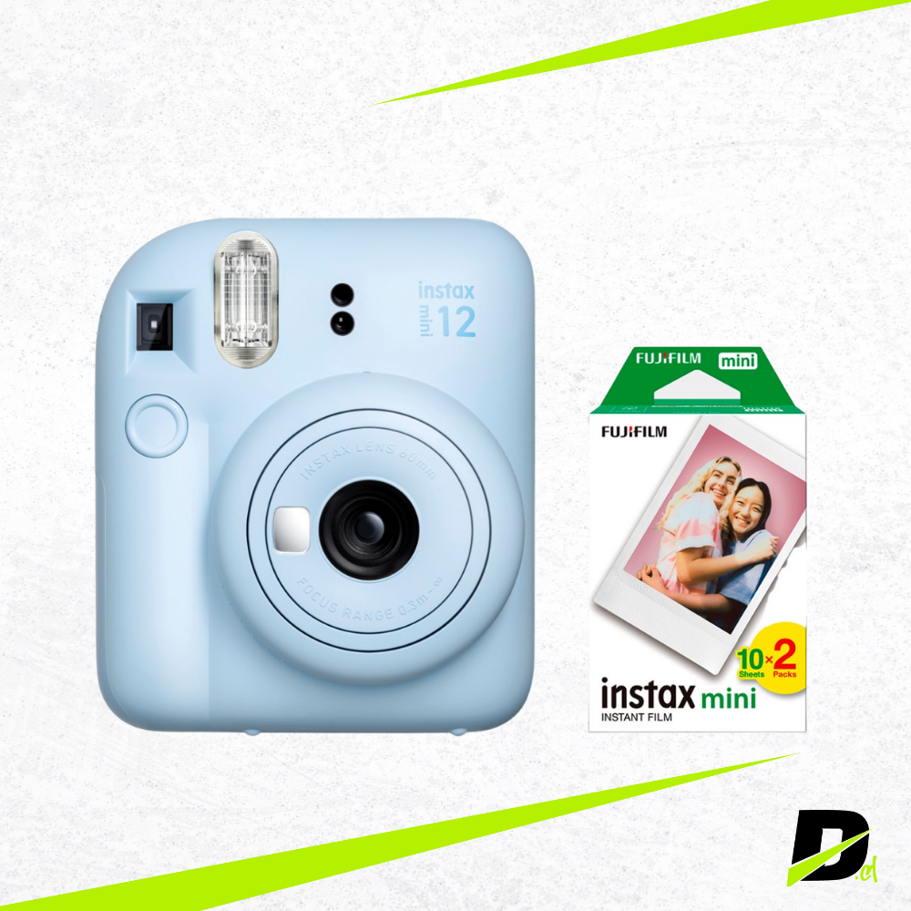Cámara Instantánea Instax Mini 12 Azul Pastel