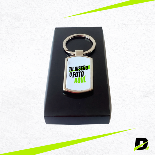 Llavero Metalico Placa