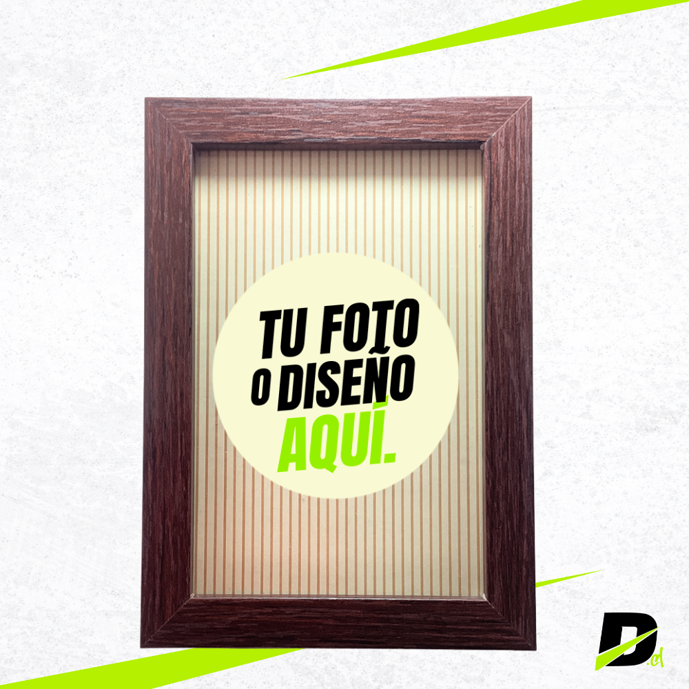 Marco MDF Tipo Box Personalizado con Fotografía Incluida