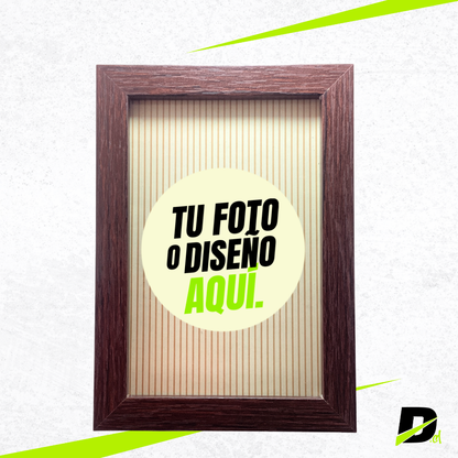Marco MDF Tipo Box Personalizado con Fotografía Incluida