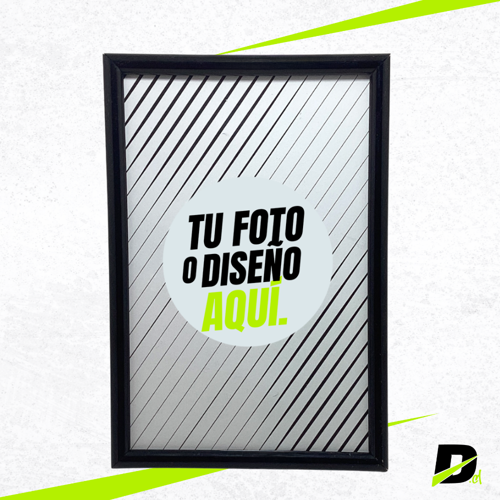 Marco Plástico Moldura Fina con Foto Incluida