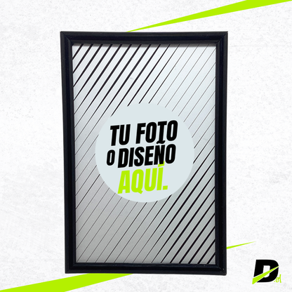 Marco Plástico Moldura Fina con Foto Incluida