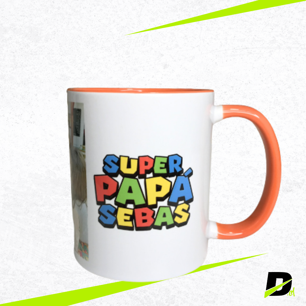 Taza 11 oz con Interior y Asa de Color