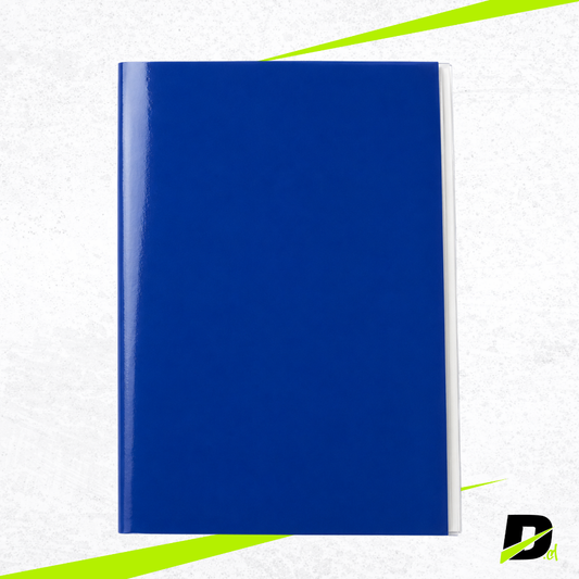 Carpeta Plastificada Oficio Azul con Broches