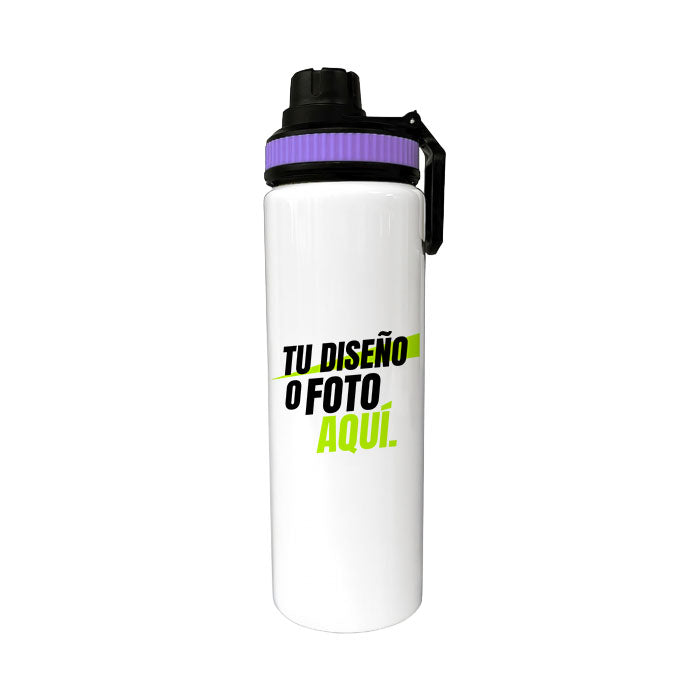 Botella Aluminio 800 ml con Tapa Dentada
