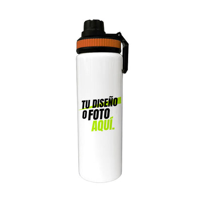 Botella Aluminio 800 ml con Tapa Dentada