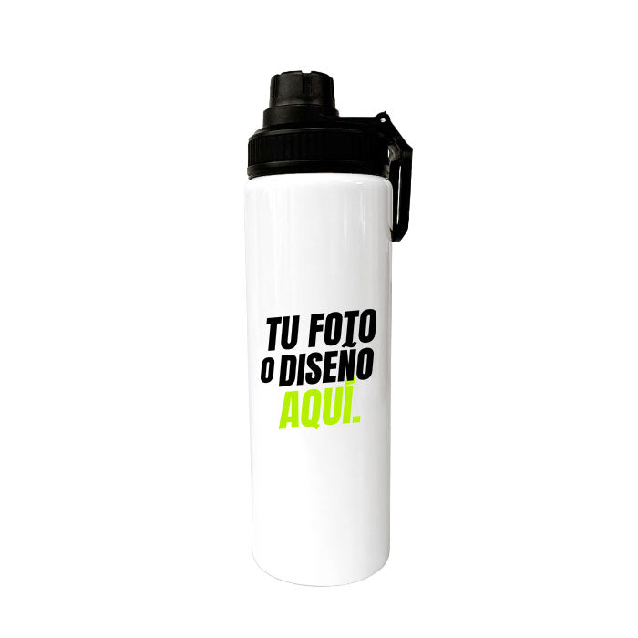 Botella Aluminio 800 ml con Tapa Dentada
