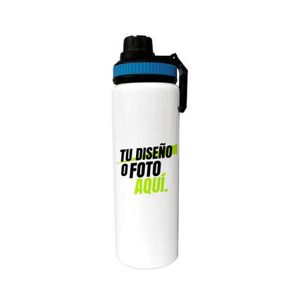 Botella Aluminio 800 ml con Tapa Dentada