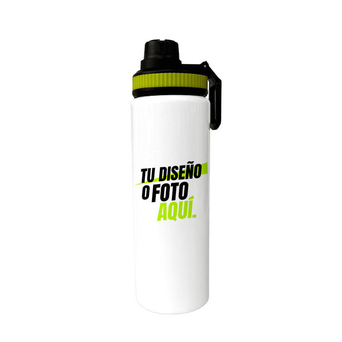 Botella Aluminio 800 ml con Tapa Dentada