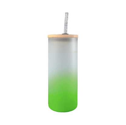 Vaso Personalizado 20 oz con Tapa de Bambú y Bombilla