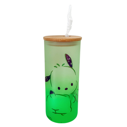Vaso Personalizado 20 oz con Tapa de Bambú y Bombilla
