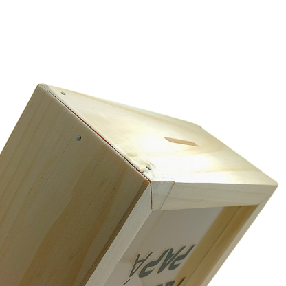 Alcancía de Madera Personalizada con Foto y Frase