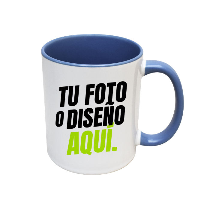 Taza 11 oz con Interior y Asa de Color