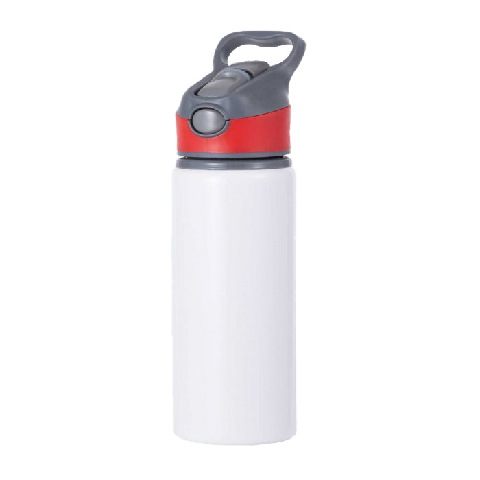 Botella de Aluminio 650 ml con Tapa de Color