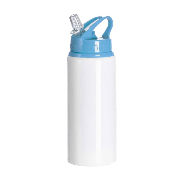 Botella de Aluminio 600 ml con Tapa Bombilla