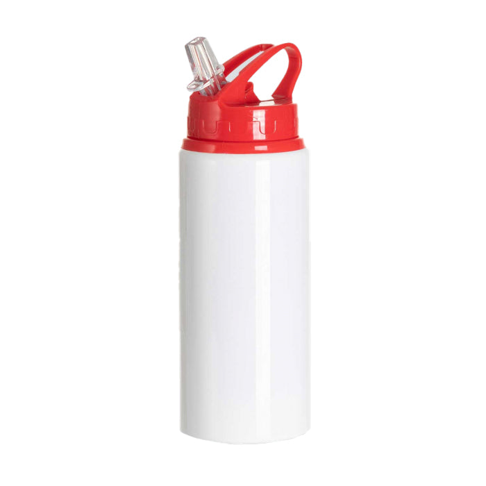 Botella de Aluminio 600 ml con Tapa Bombilla