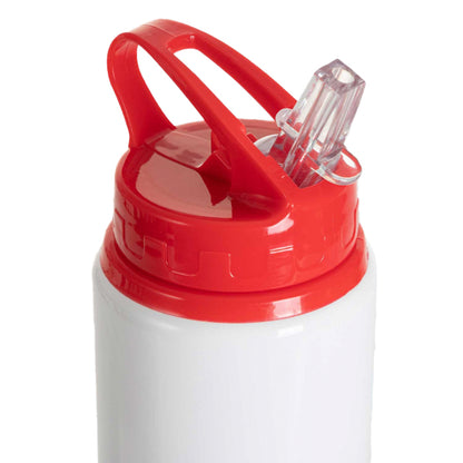 Botella de Aluminio 600 ml con Tapa Bombilla