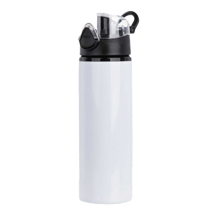 Botella Aluminio 750 ml con Tapa Click y Seguro