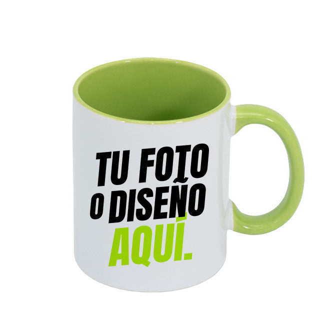 Taza 11 oz con Interior y Asa de Color